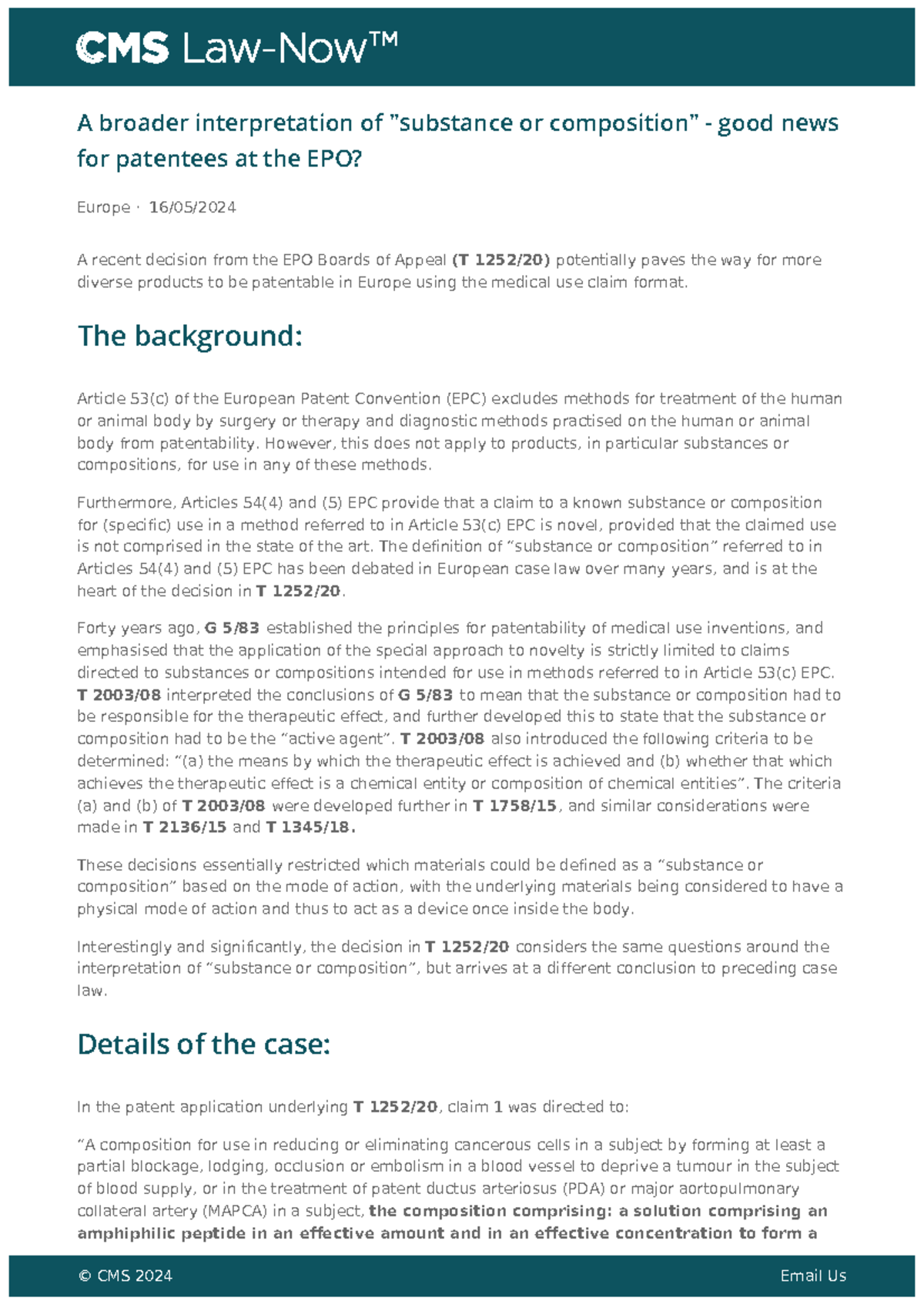 Abroaderinterpretationof goodnewsfor