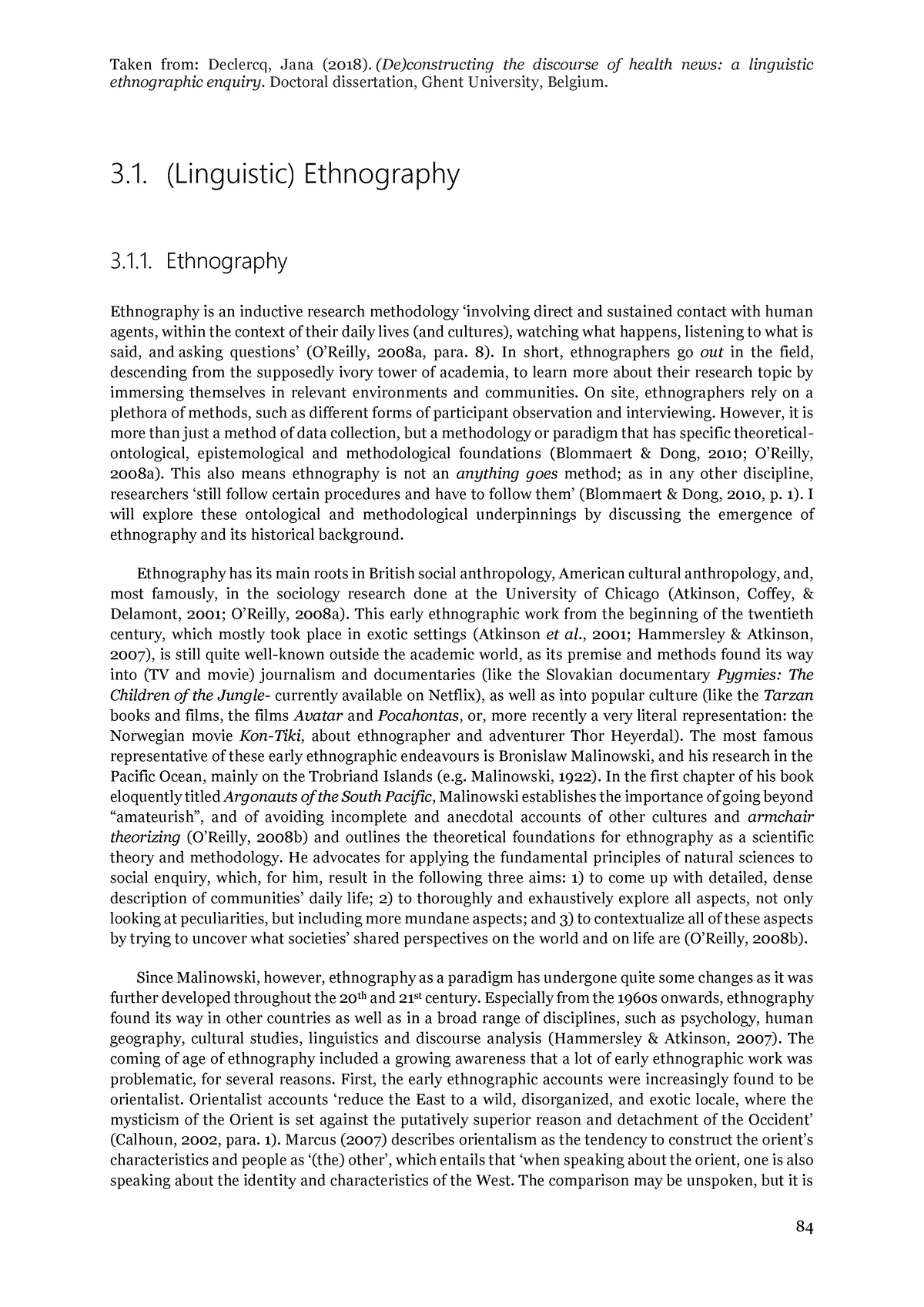 dissertation ethnographic studies