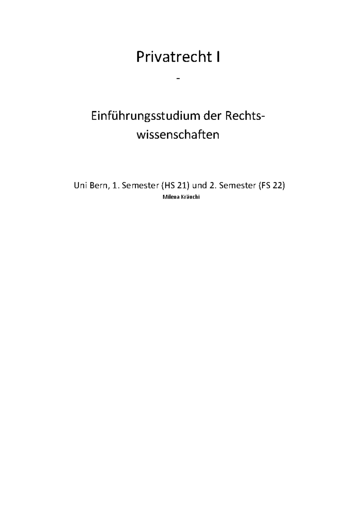 Privatrecht Und öffentliches Recht Privatrecht I - Privatrecht I - Einführungsstudium der Rechts