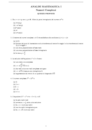 Analisi Matematica I 16acfln Polito Studocu