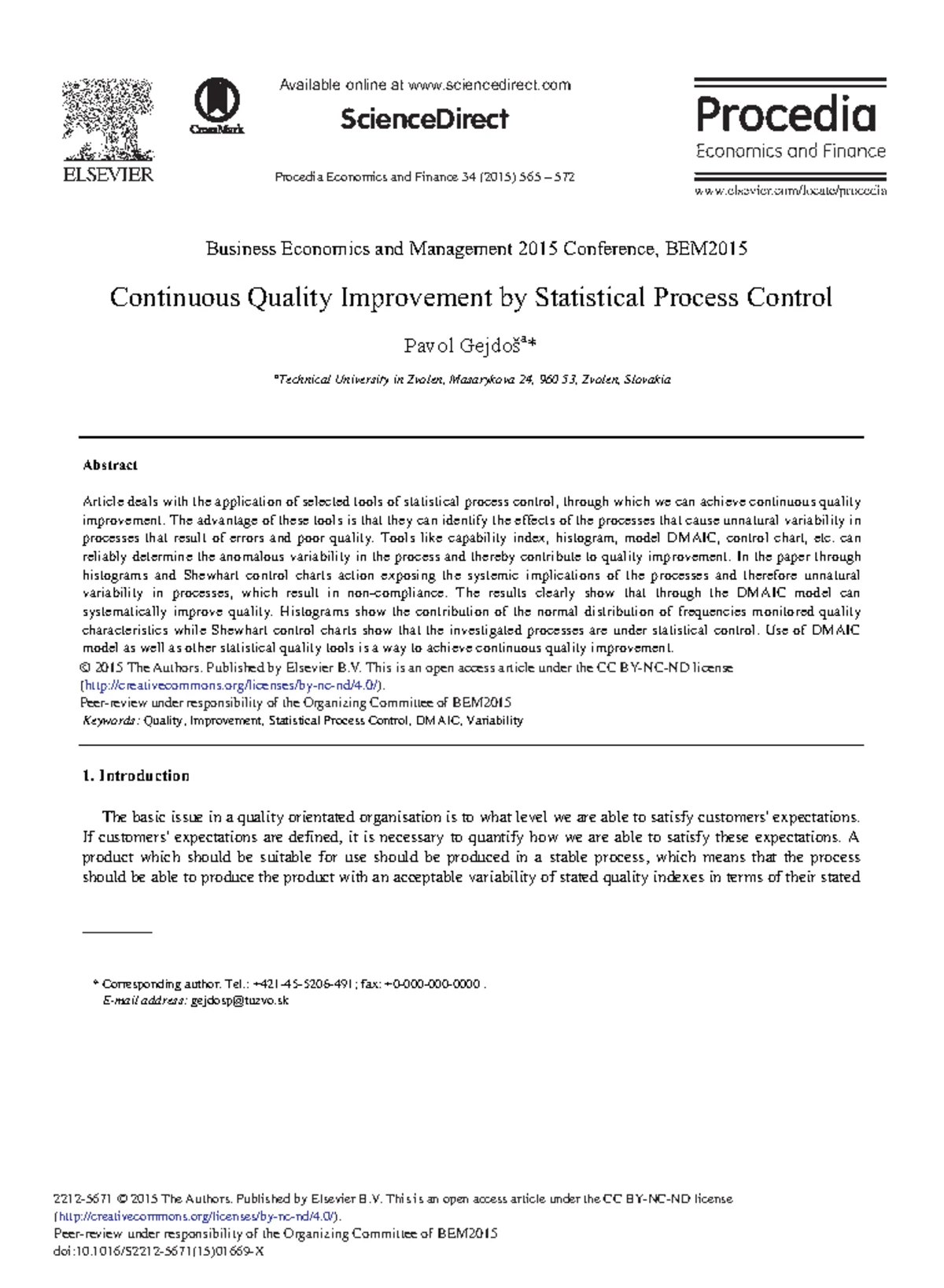 Application of Statistical Process Control (SPC) in Manufacturing ...