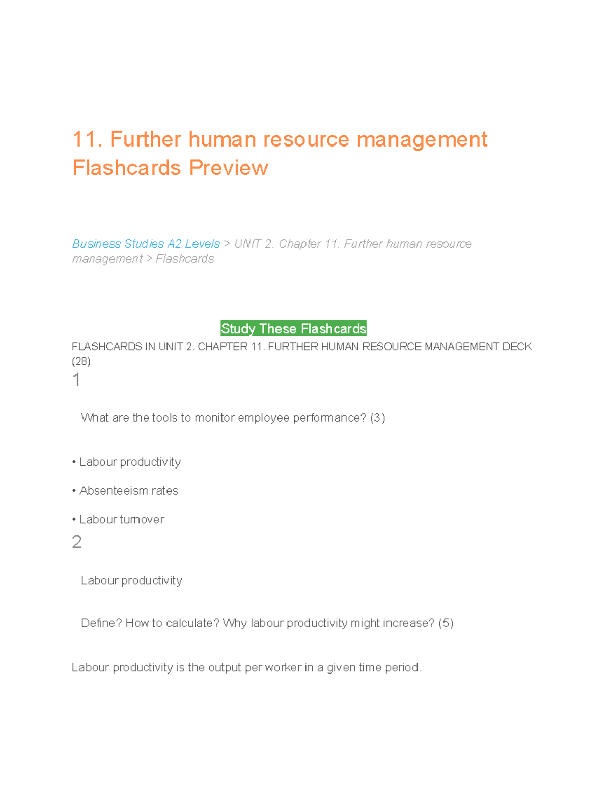11Further human resource management - 11. Further human resource ...