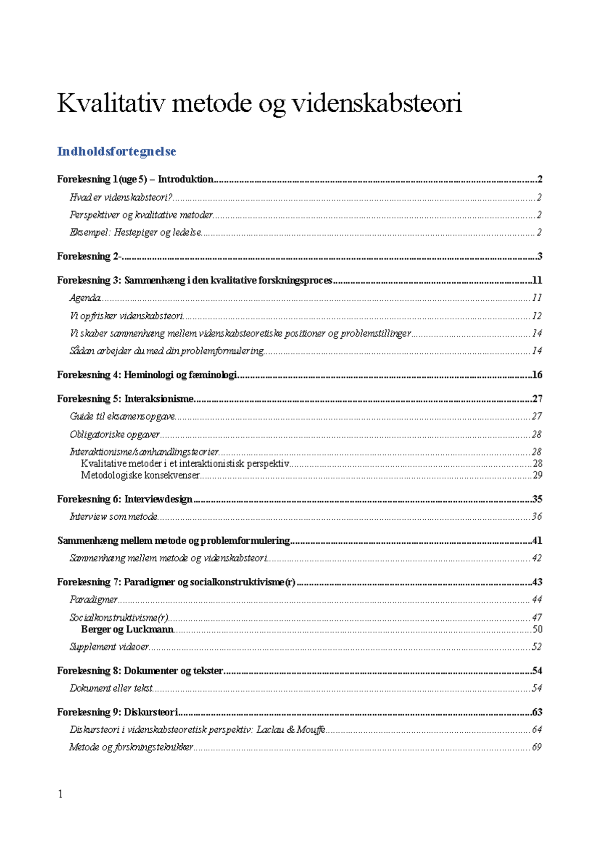 Kvalitativ Metode Og Videnskabsteori - Kvalitativ Metode Og ...