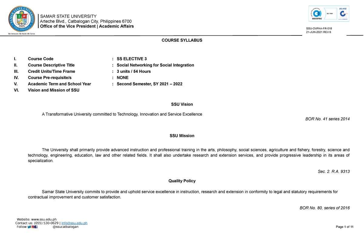 course-syllabus-in-ss-elective-3-arteche-blvd-catbalogan-city