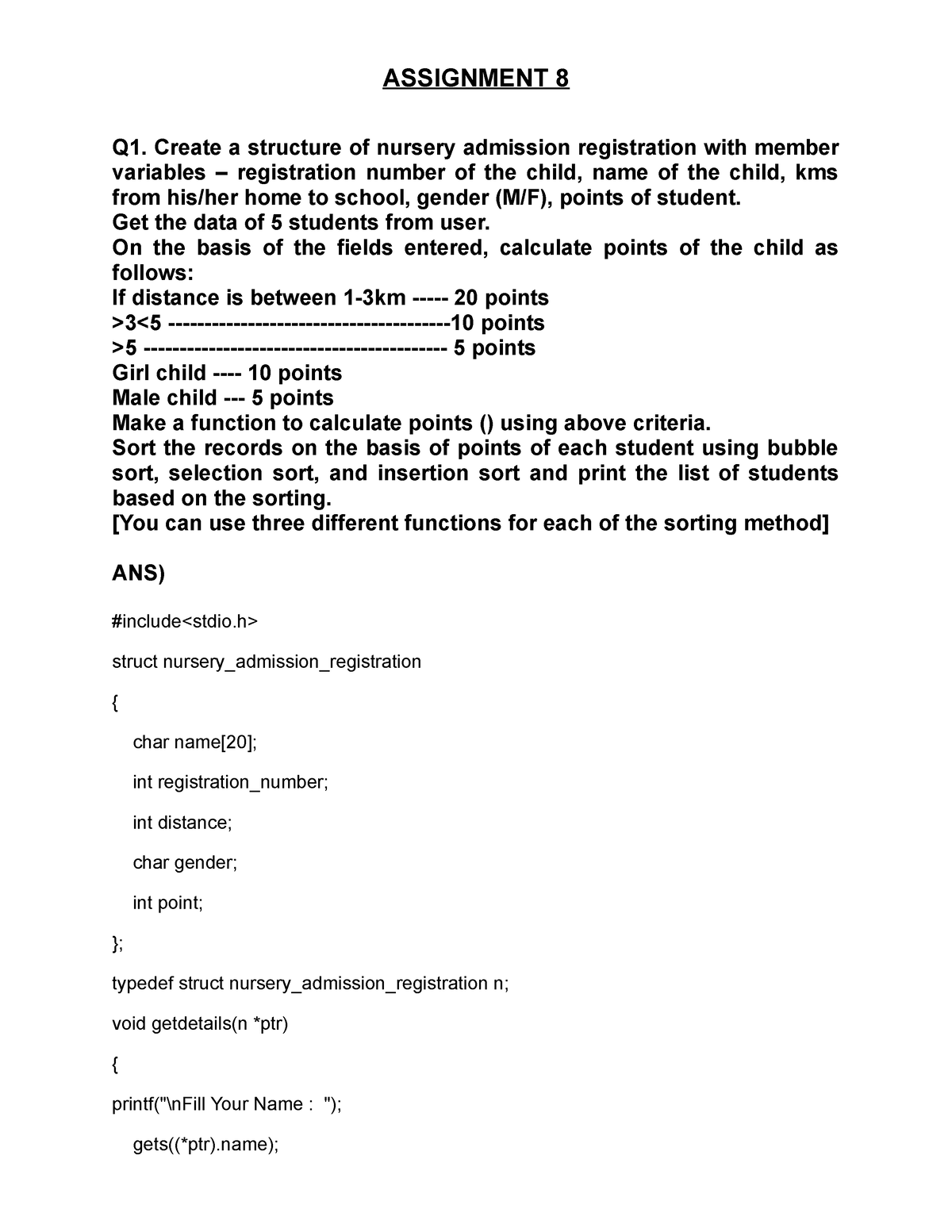 computer fundamentals assignment questions