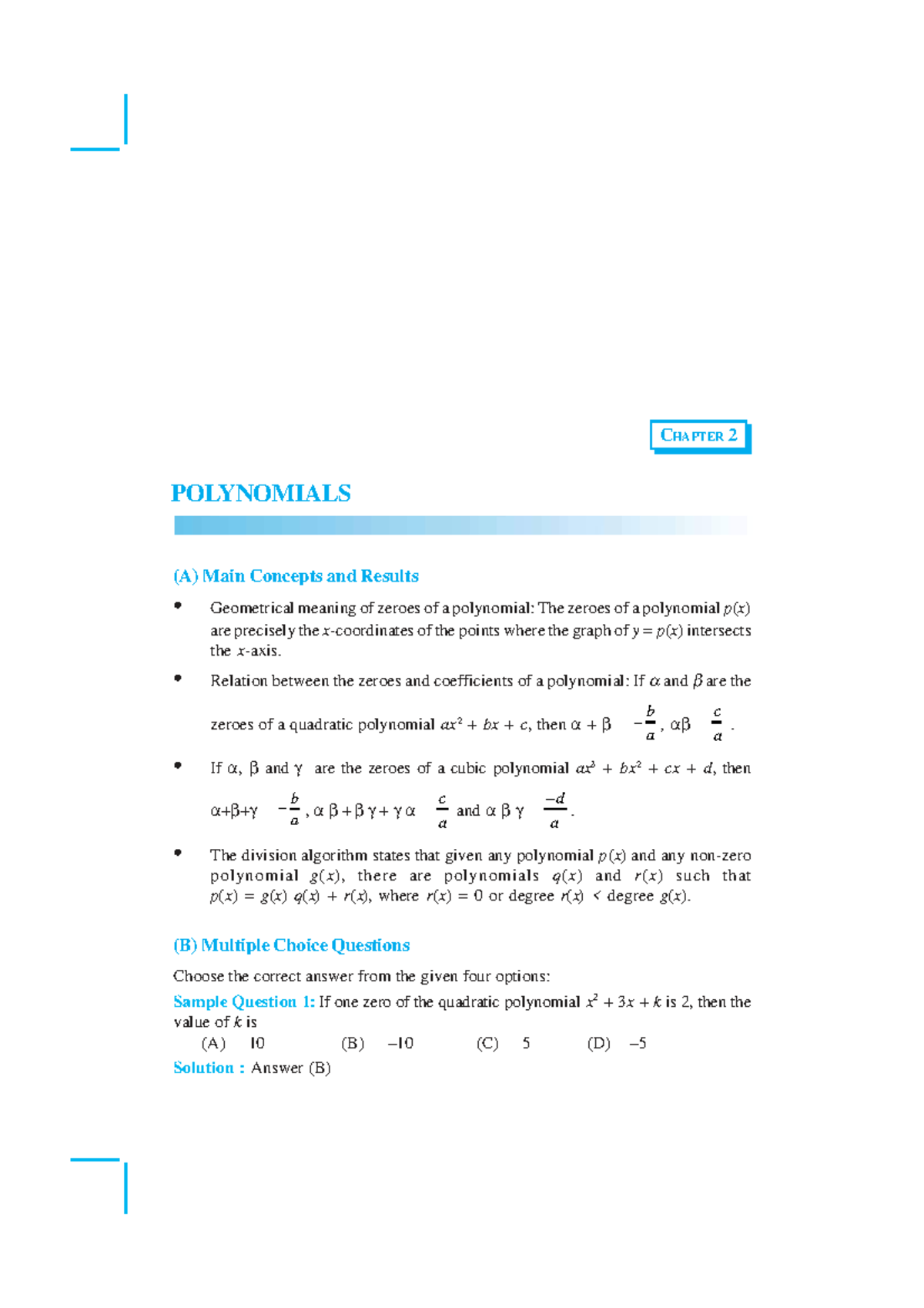 Cbse Class 10 Maths Ncert Exemplar Book Pdf Polynomials A Main Cbse Class 10 Maths Ncert Exemplar Book Pdf Polynomials A Main