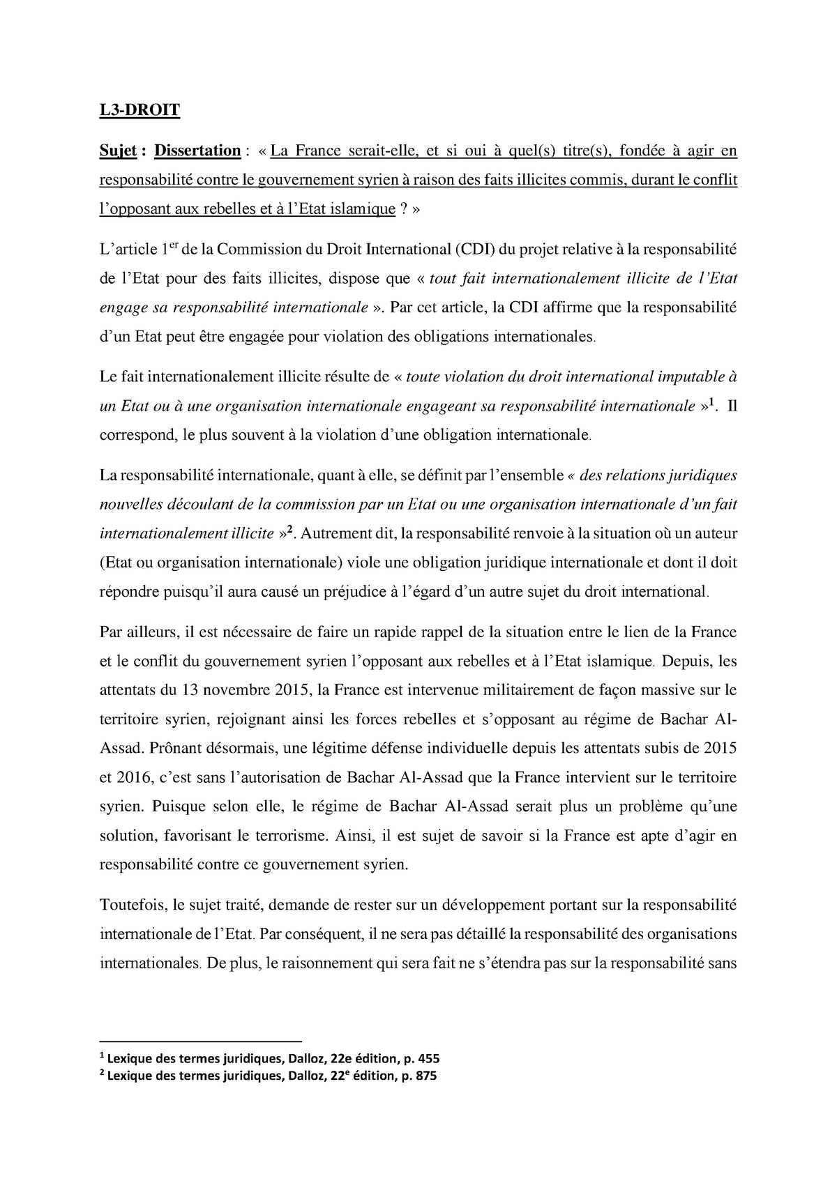 dissertation a la francaise