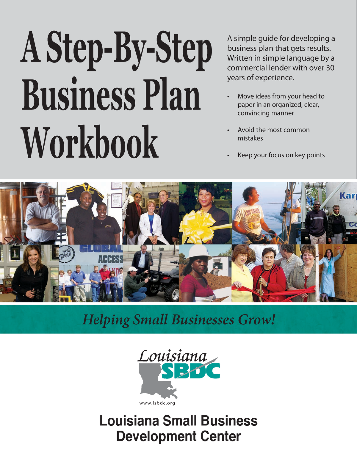 sbdc business plan workbook