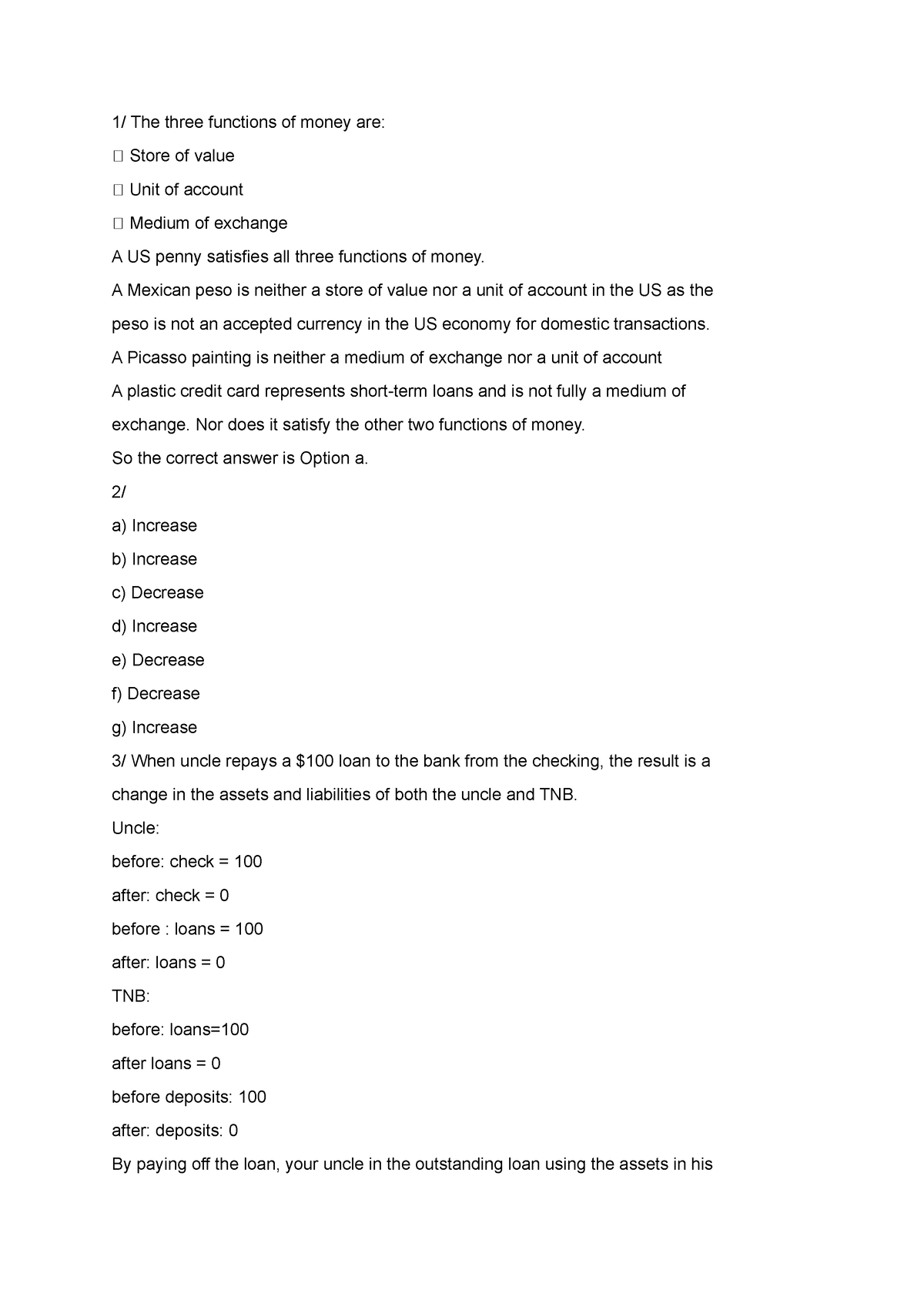 chapter 7 macroeconomics homework answers