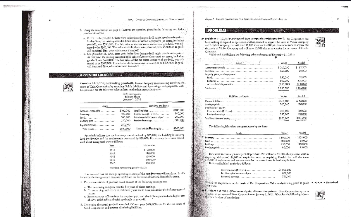 Tutorial Questions - Chaps 1, 2 3 - 42 Part I COMBINED CORPORATE ...