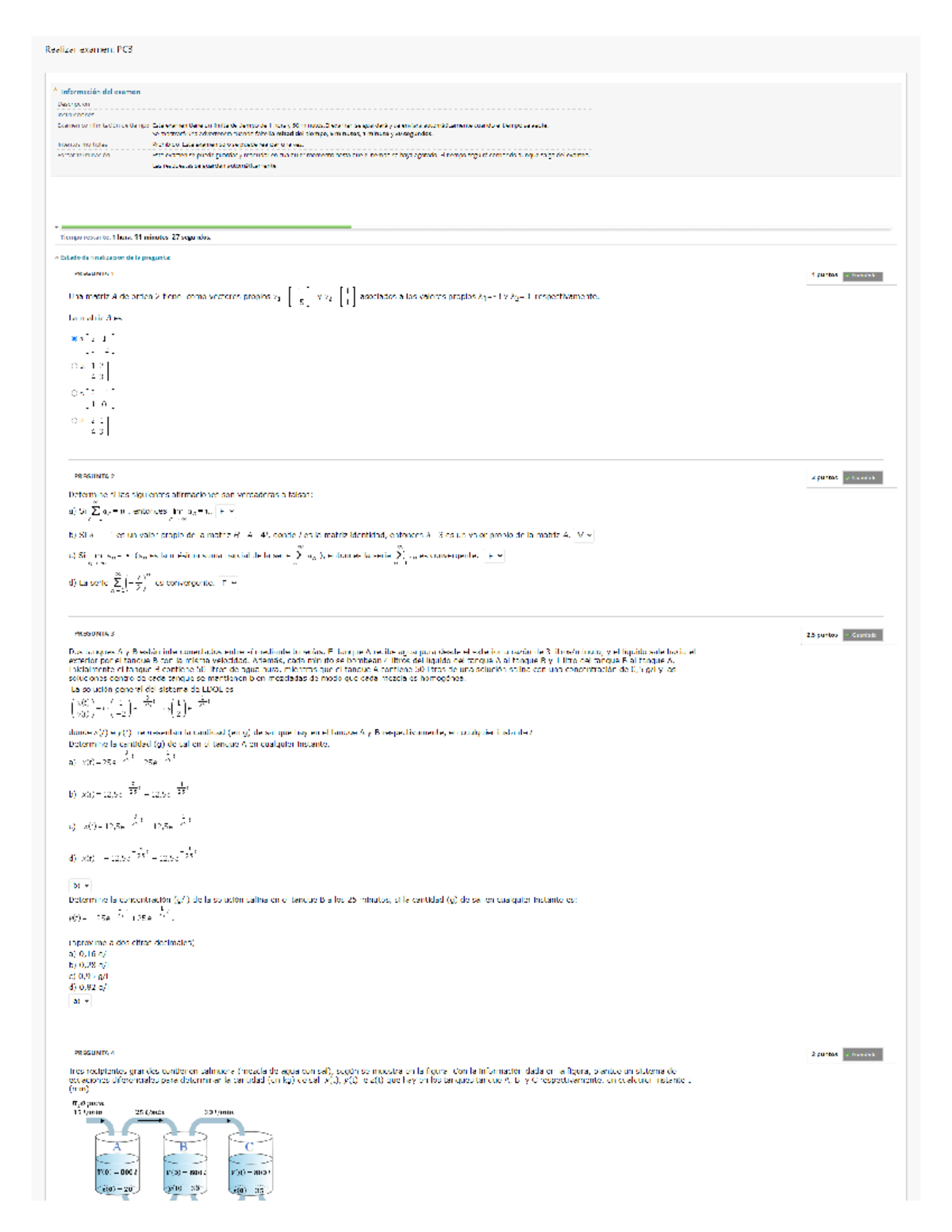 PC3 3ro - Practica calificada numero 3, con nota aprobatoria de veinte ...