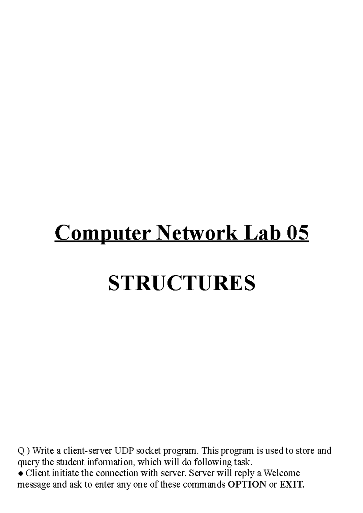 computer networking lab experiments