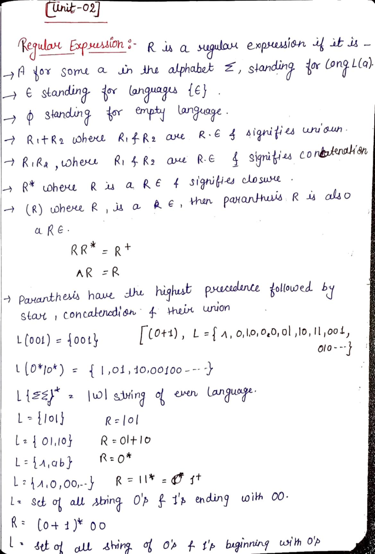 TAFL UNIT 2 - Theory Of Automata And Formal Languages - Bachelor In ...