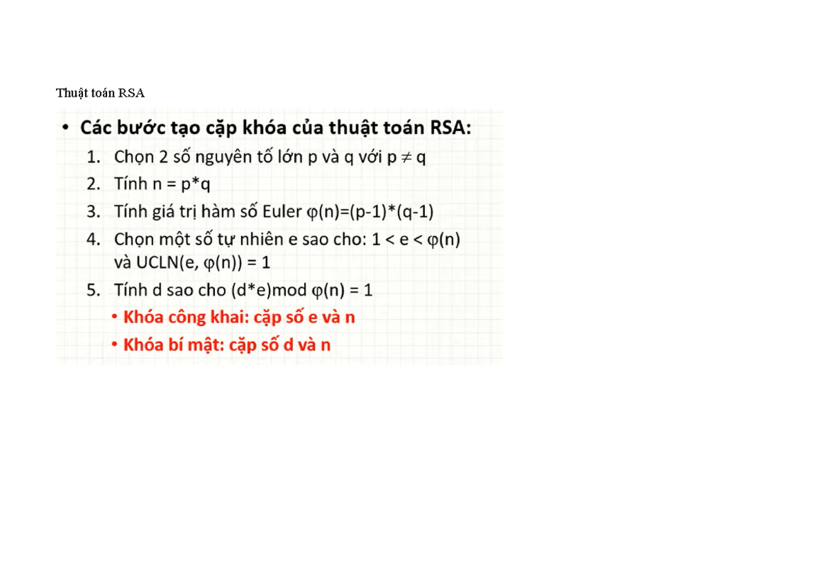 Hướng dẫn Thuật toán RSA - Hệ thống thương mại điện tử - Thuật toán RSA ...