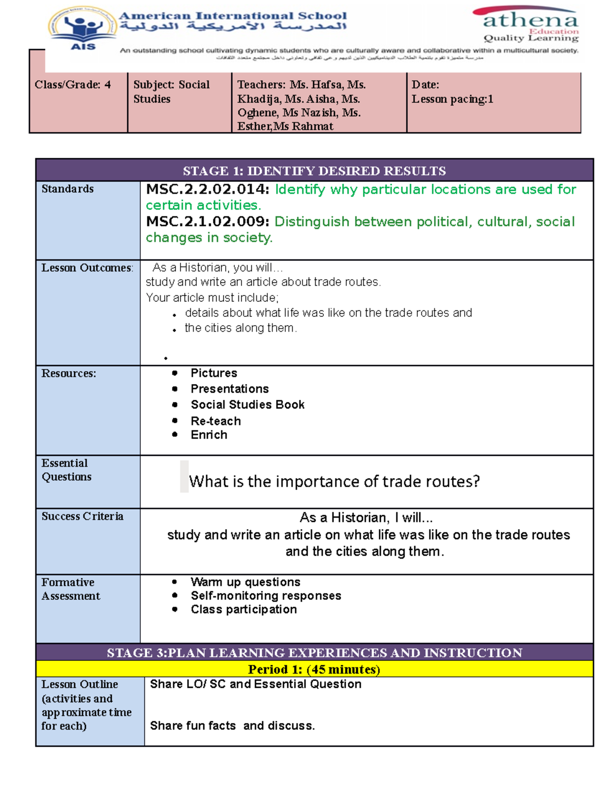 Detailed Lesson Plan Sample In Urdu Pdf Download