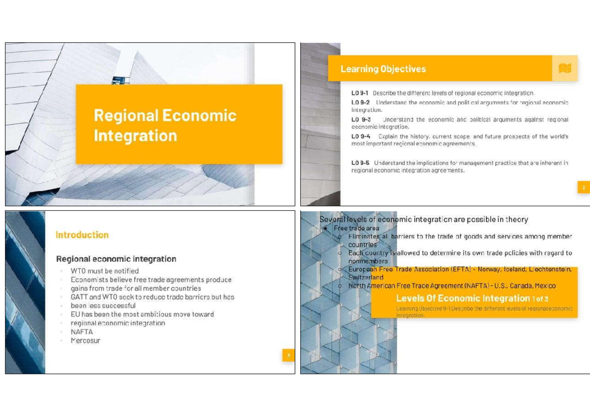 Ch 9 Regional Economic Integration 1 - Financial Risk Management - Studocu