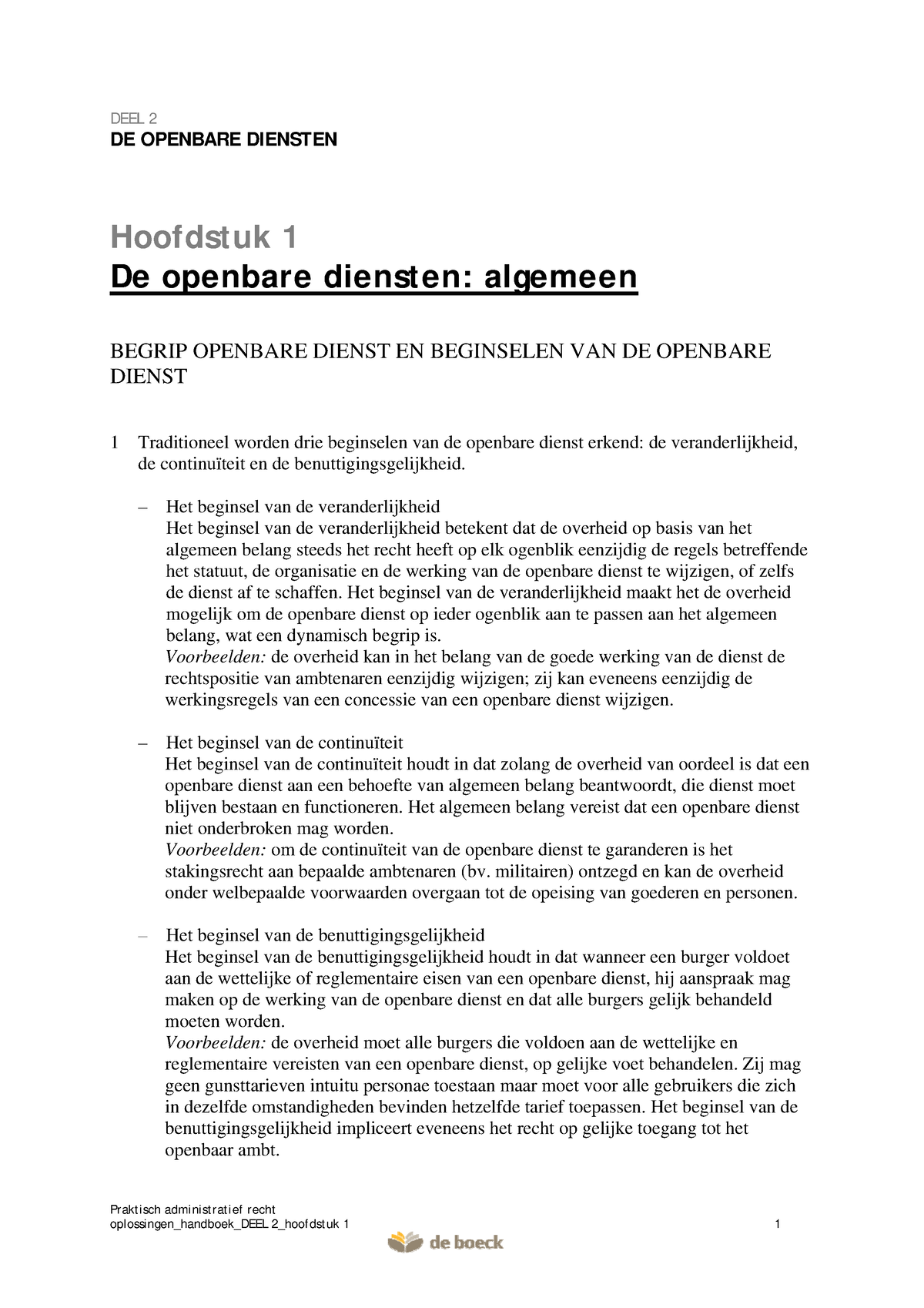 Oplossingen Handboek Praktisch Administratief Recht Deel 2 Hoofdstuk 1 ...