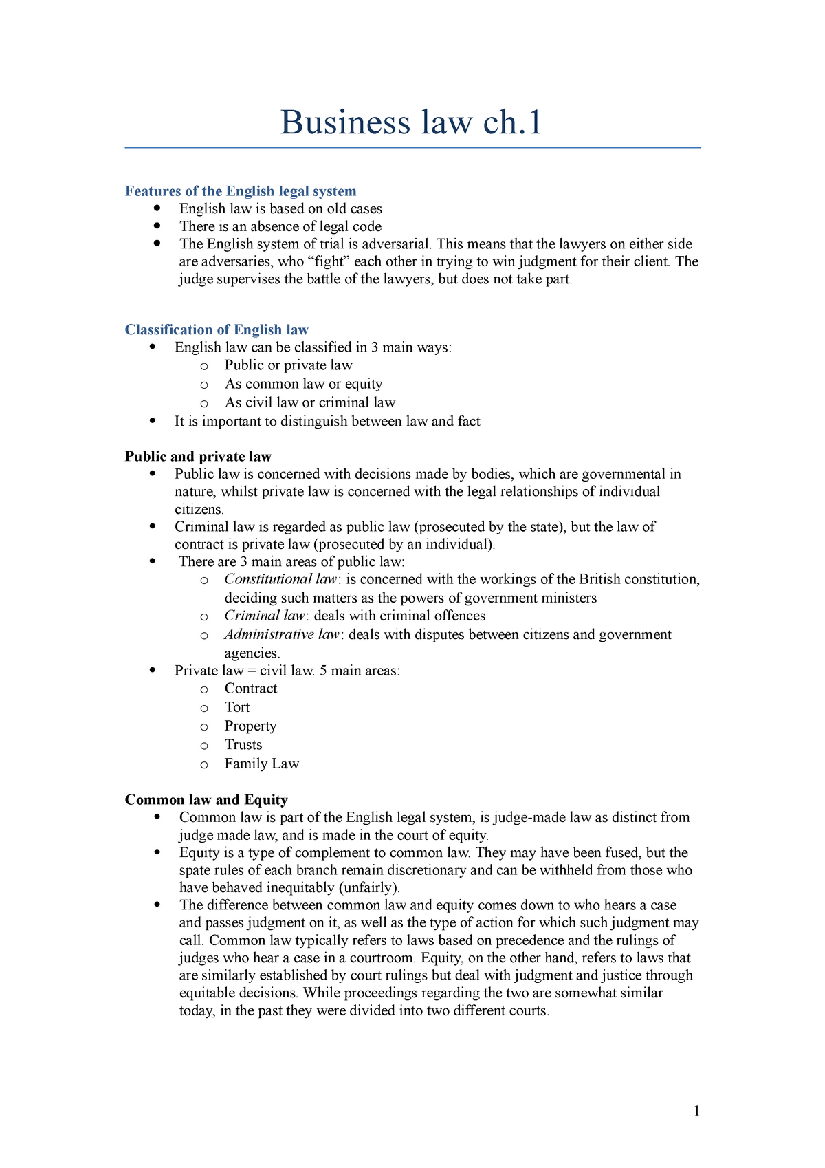 business-law-revision-business-law-ch-features-of-the-english-legal-system-english-law-is