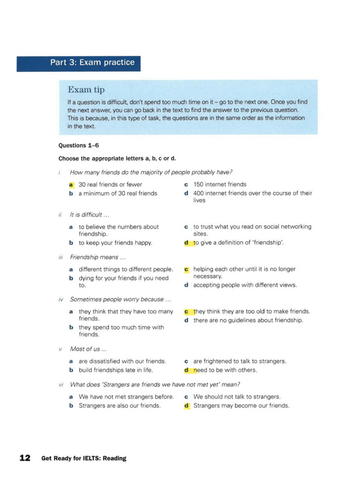 Practice Unit 1 - Part 3: Exam Practice Exam Tip If A Question Is 