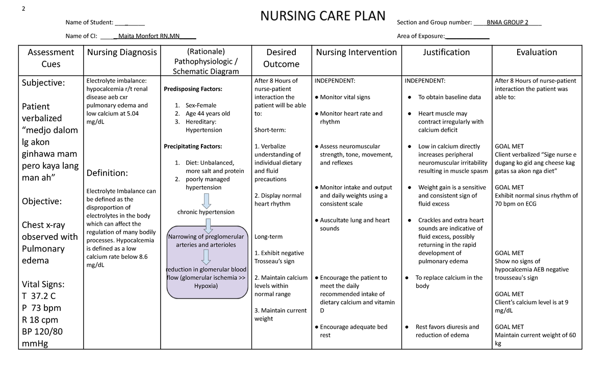 Chronic Renal Failure Ckd Nursing Diagnosis And Nursing Care Plan