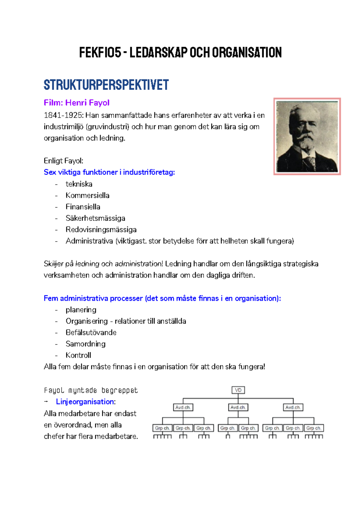 Ledarskap Och Organisation - FEKF105 - Ledarskap Och Organisation ...