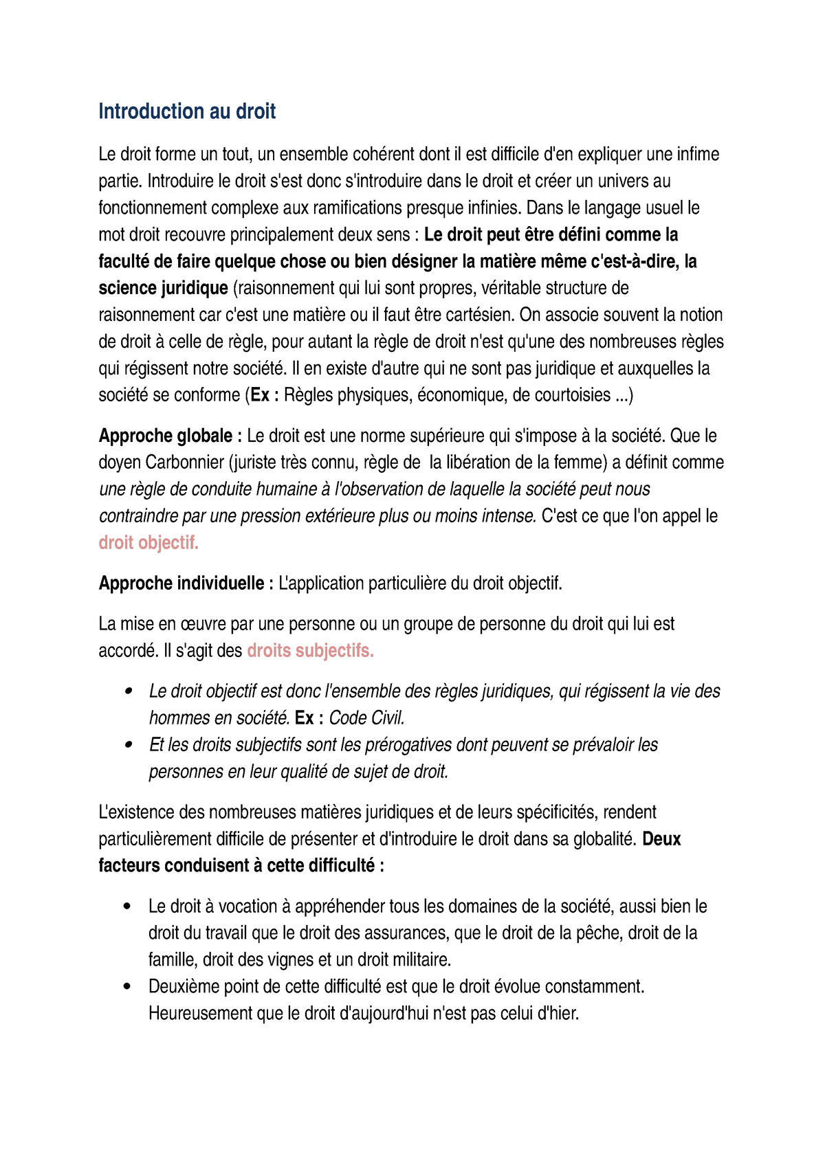 introduction en droit dissertation