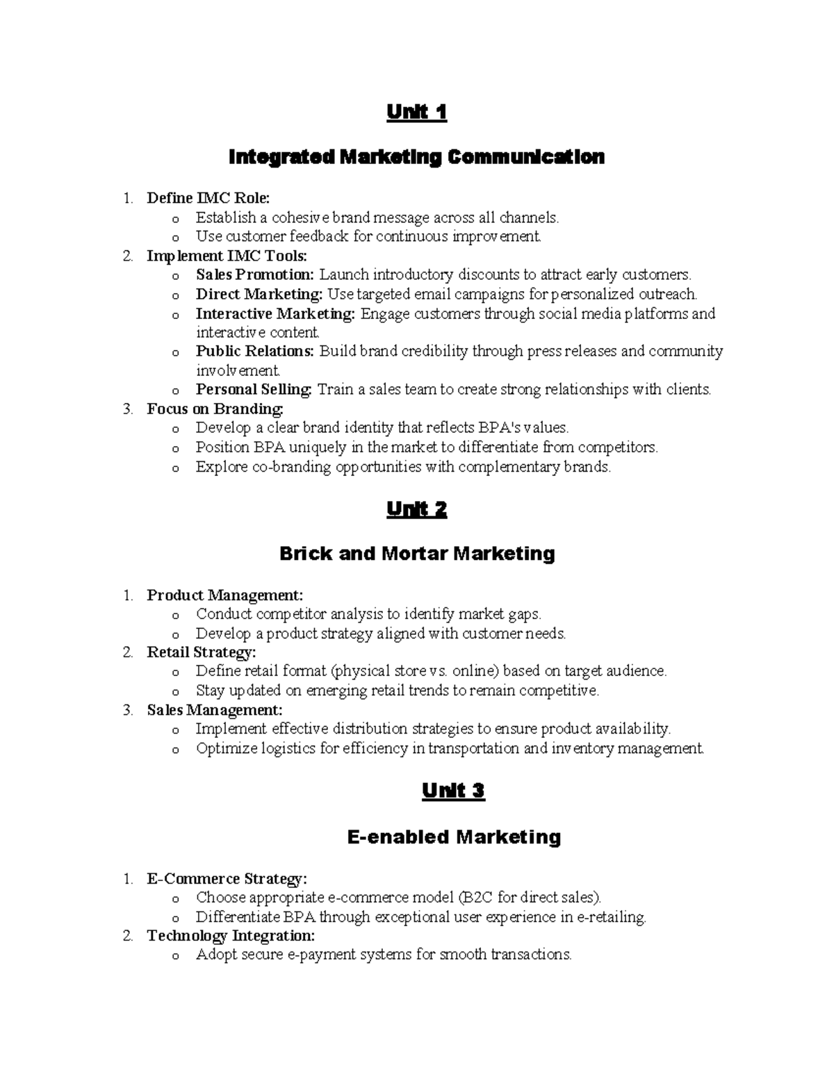 Life Skill Education Unit Integrated Marketing Communication