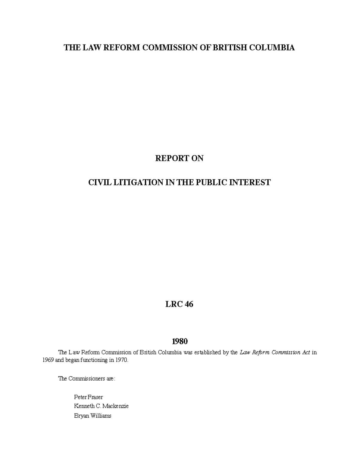 lrc46-civil-litigation-in-the-public-interest-the-law-reform