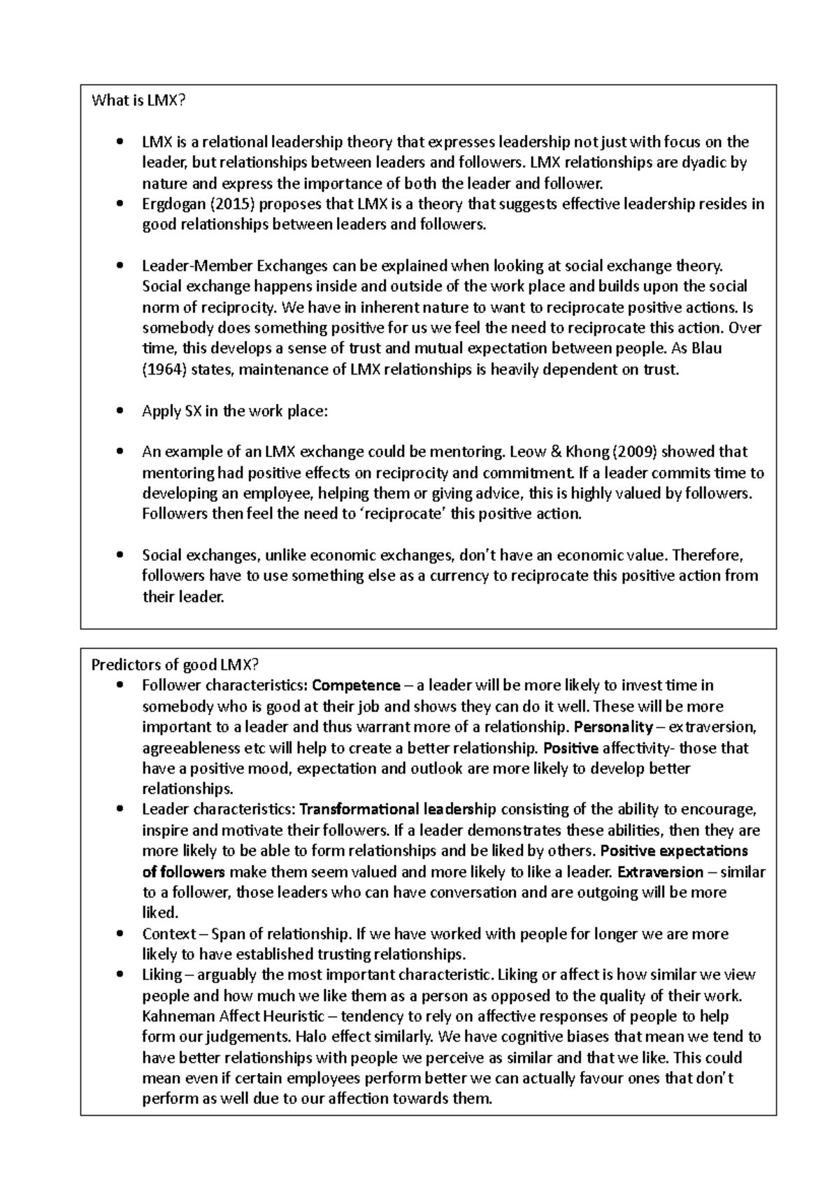 LMX - LMX is a key topic and features on the exam - What is LMX? What ...