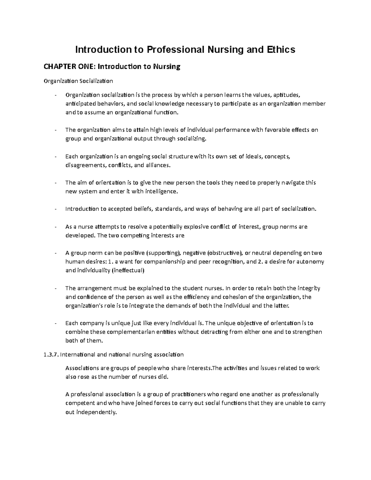 Introduction to Professional Nursing and Ethics 05 - Introduction to ...