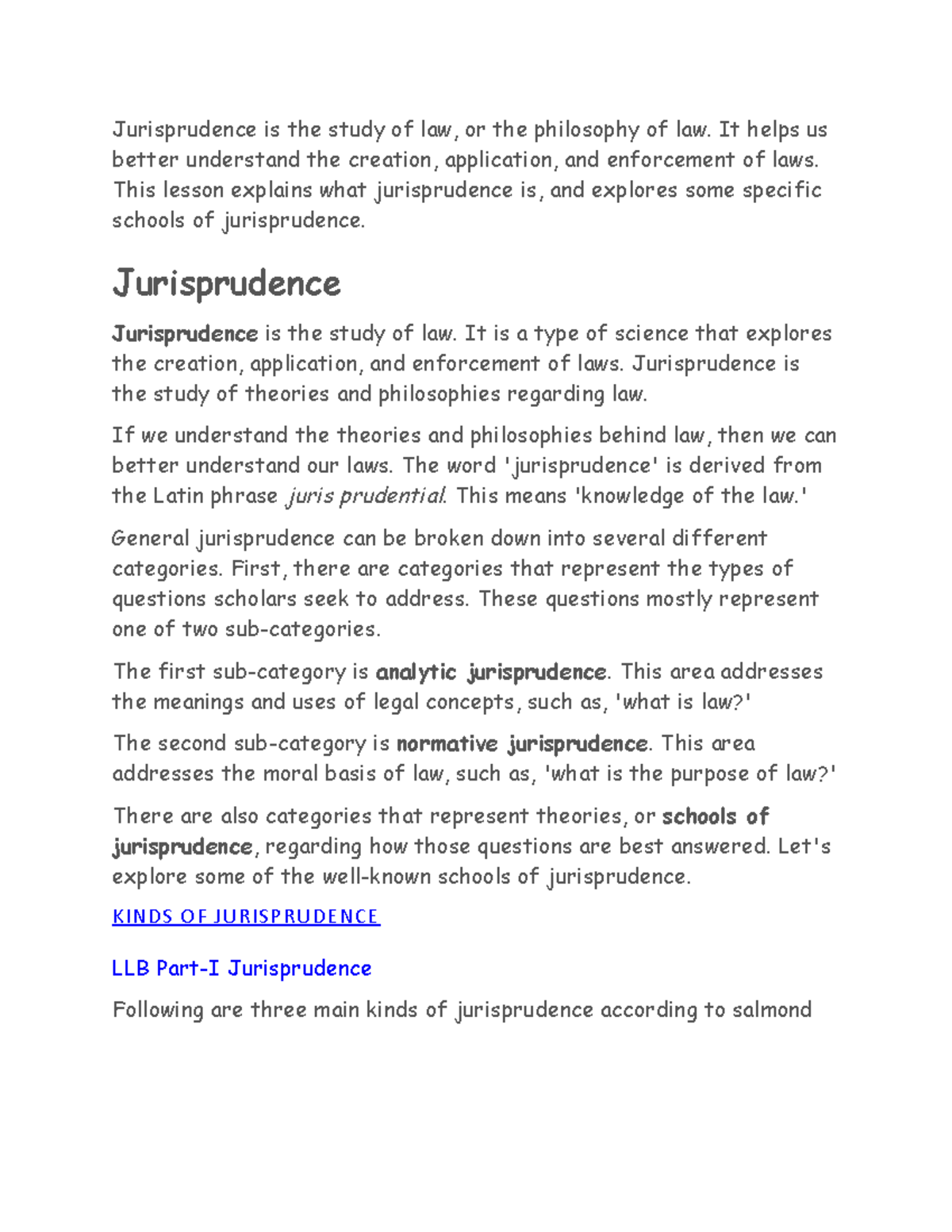 science-of-jurisprudence-and-its-kinds-jurisprudence-is-the-study-of