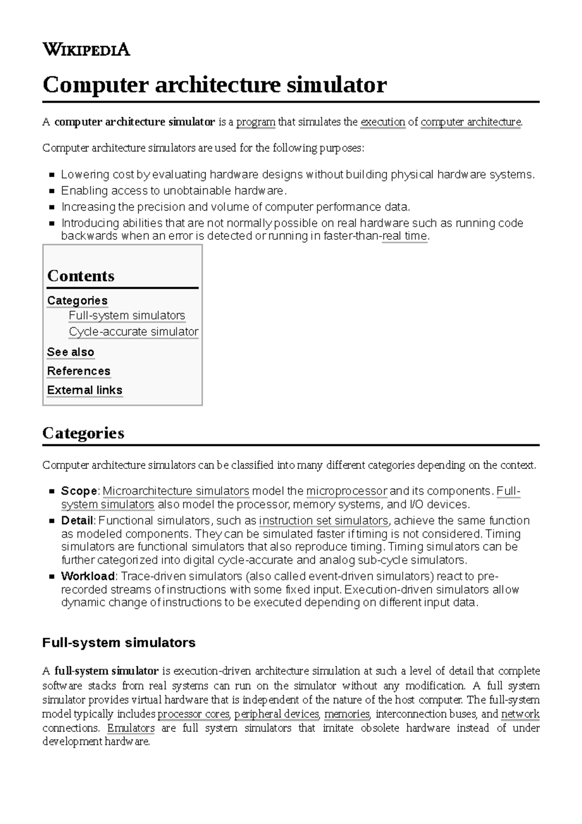 Computer architecture simulator - Computer architecture simulators are ...