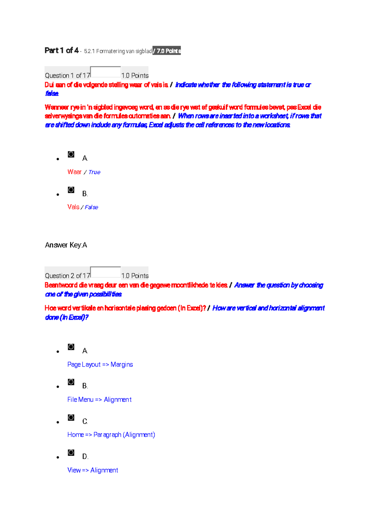 TEST7 Advanced Spreadsheet Processing - Part 1 of 4 - 5. 2. 1 ...