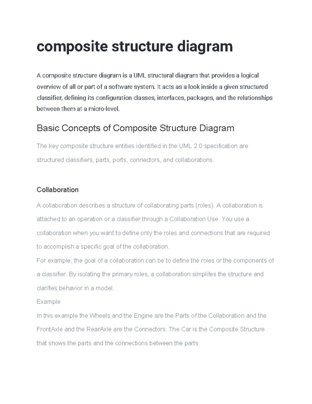 Composite structure diagram - It acts as a look inside a given ...
