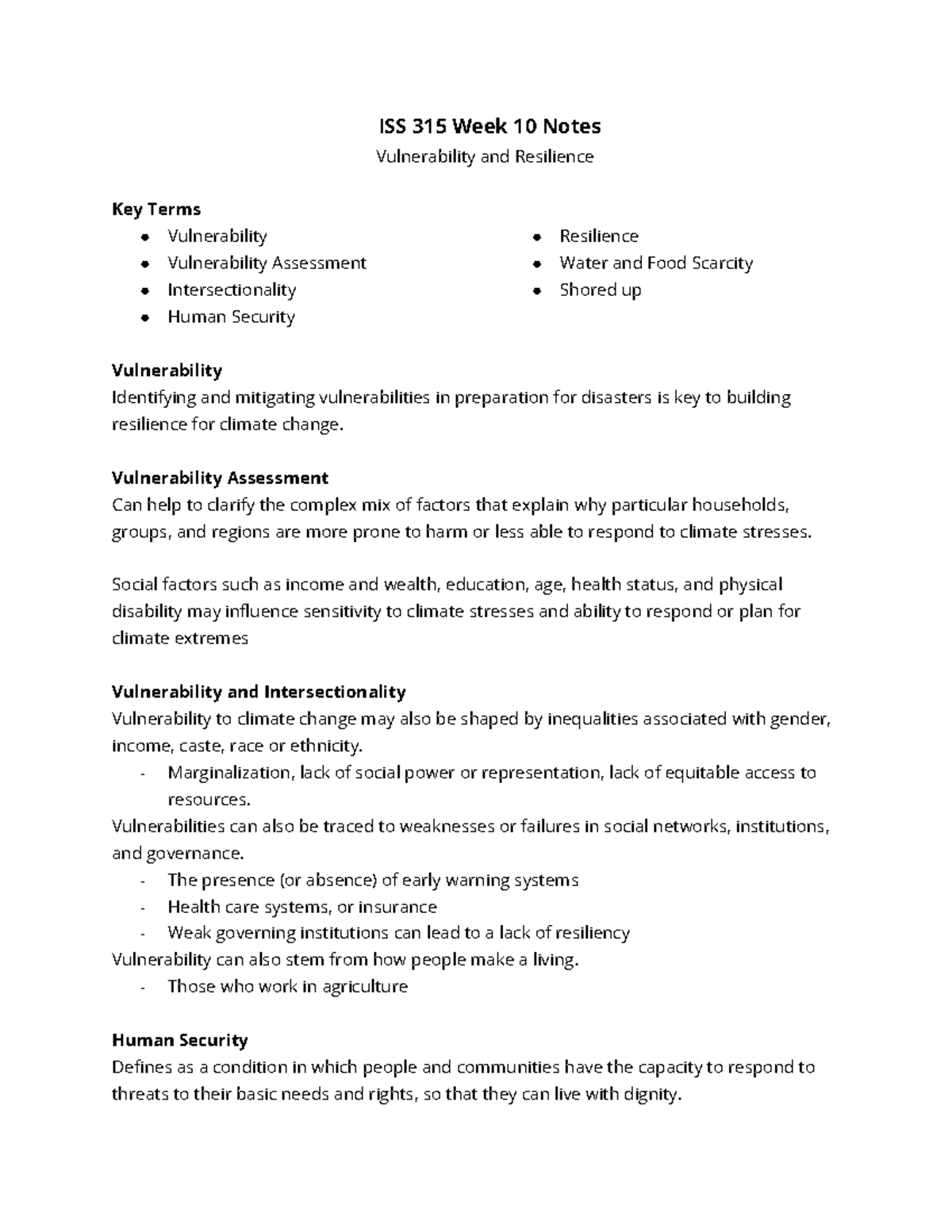 ISS Week 10 Notes - Professor Seven - ISS 315 Week 10 Notes ...