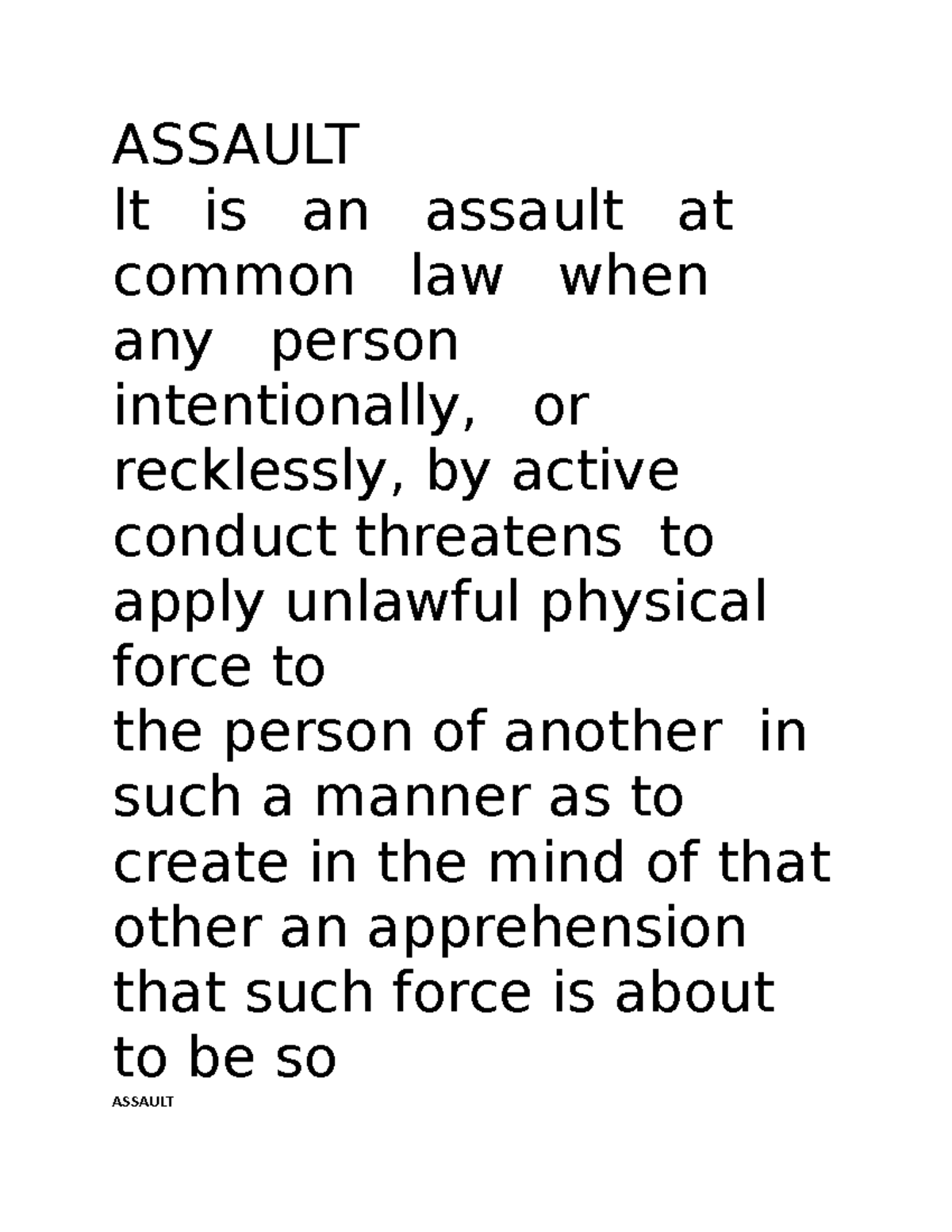 assault-the-essay-explains-the-ingredients-of-the-offence-and-this