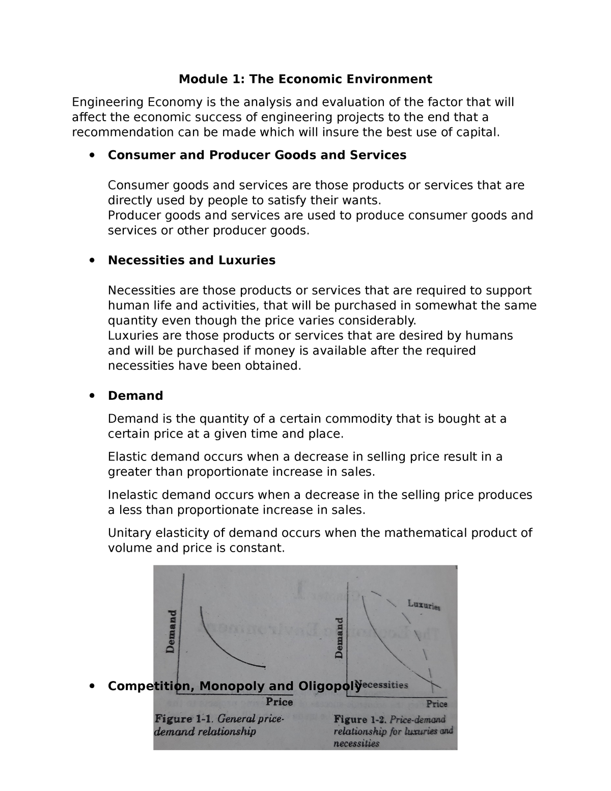 Module 1 ECON - Lecture Notes 1, 3-7,10 - Civil Engineering - ANTEO ...