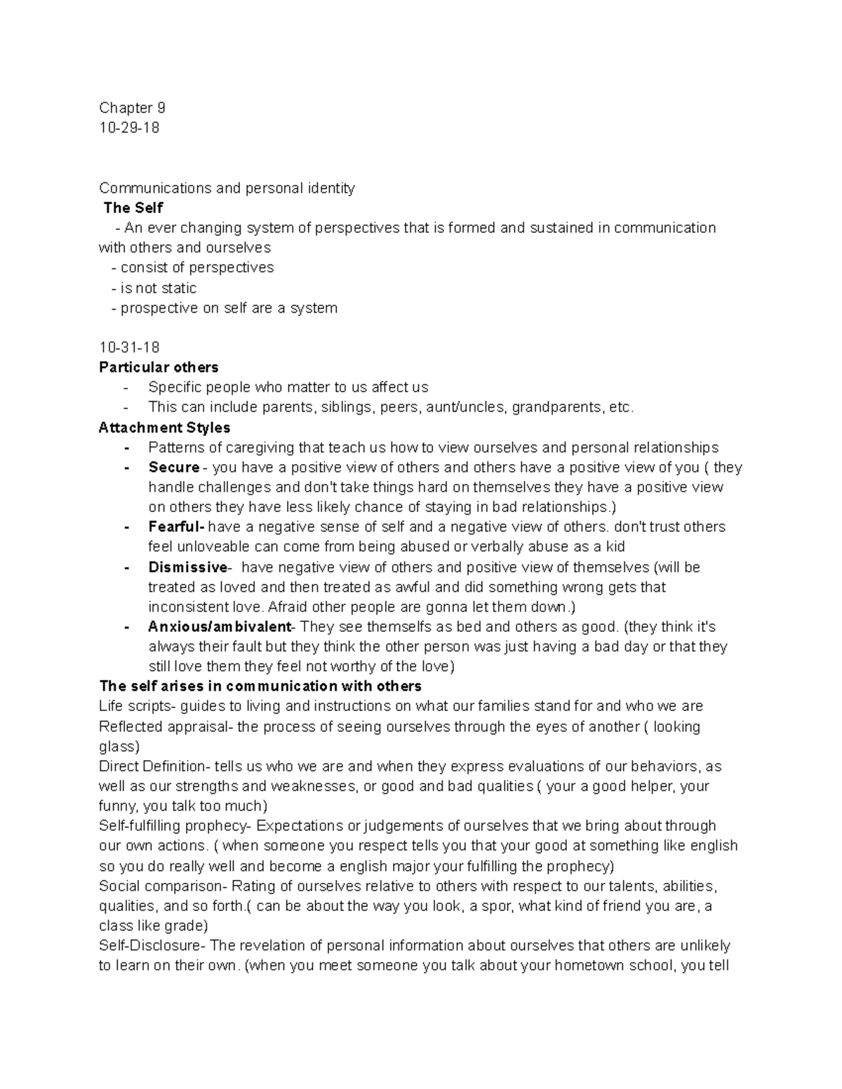 Comm ch 9 - Lecture notes 9 - Chapter 9 10-29- Communications and ...