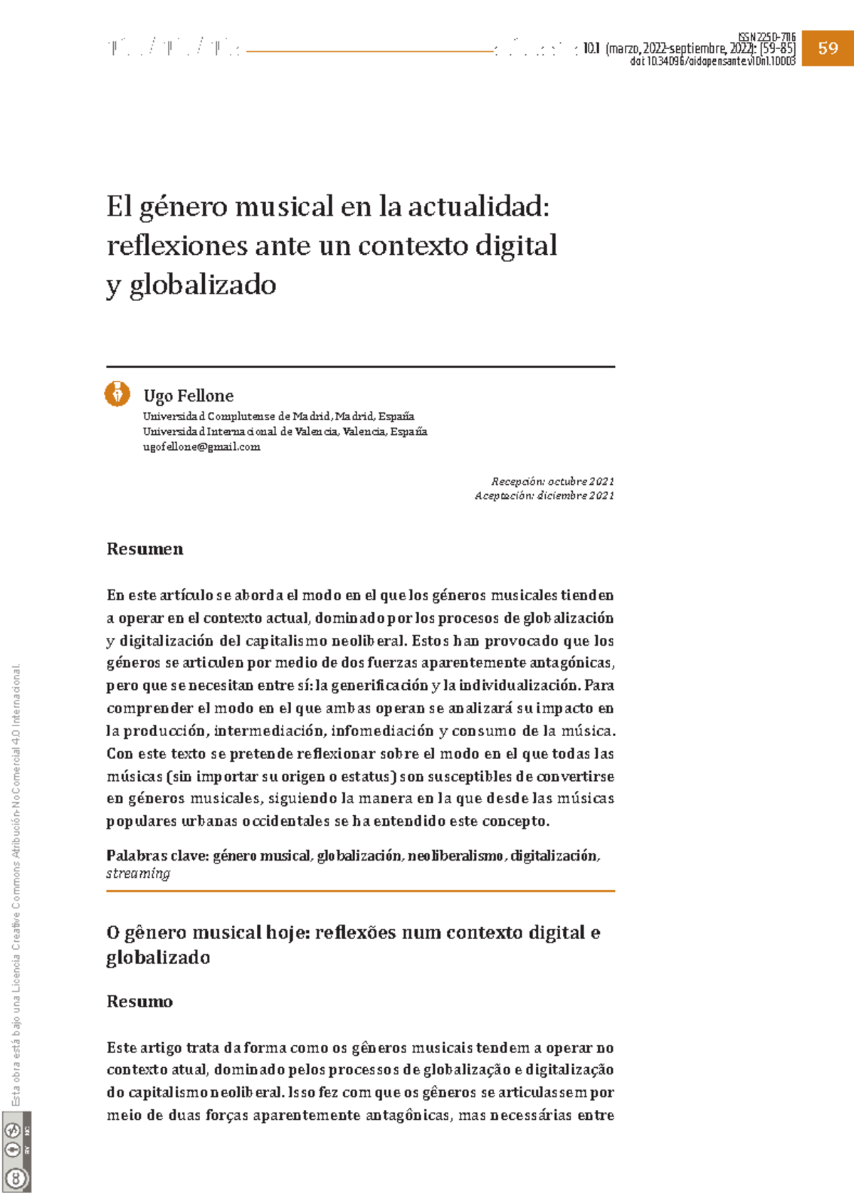 Dialnet-El Genero Musical En La Actualidad-8412195 - 59 el oído ...