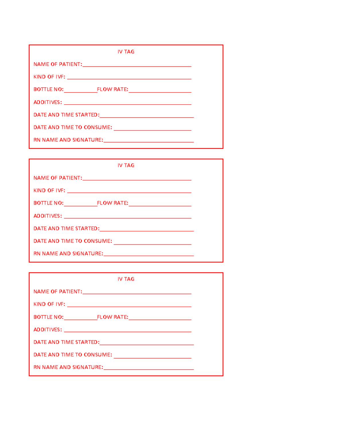 Ivtag- Final-FILE - IV TAG FORMAT - IV TAG NAME OF PATIENT: KIND OF IVF ...