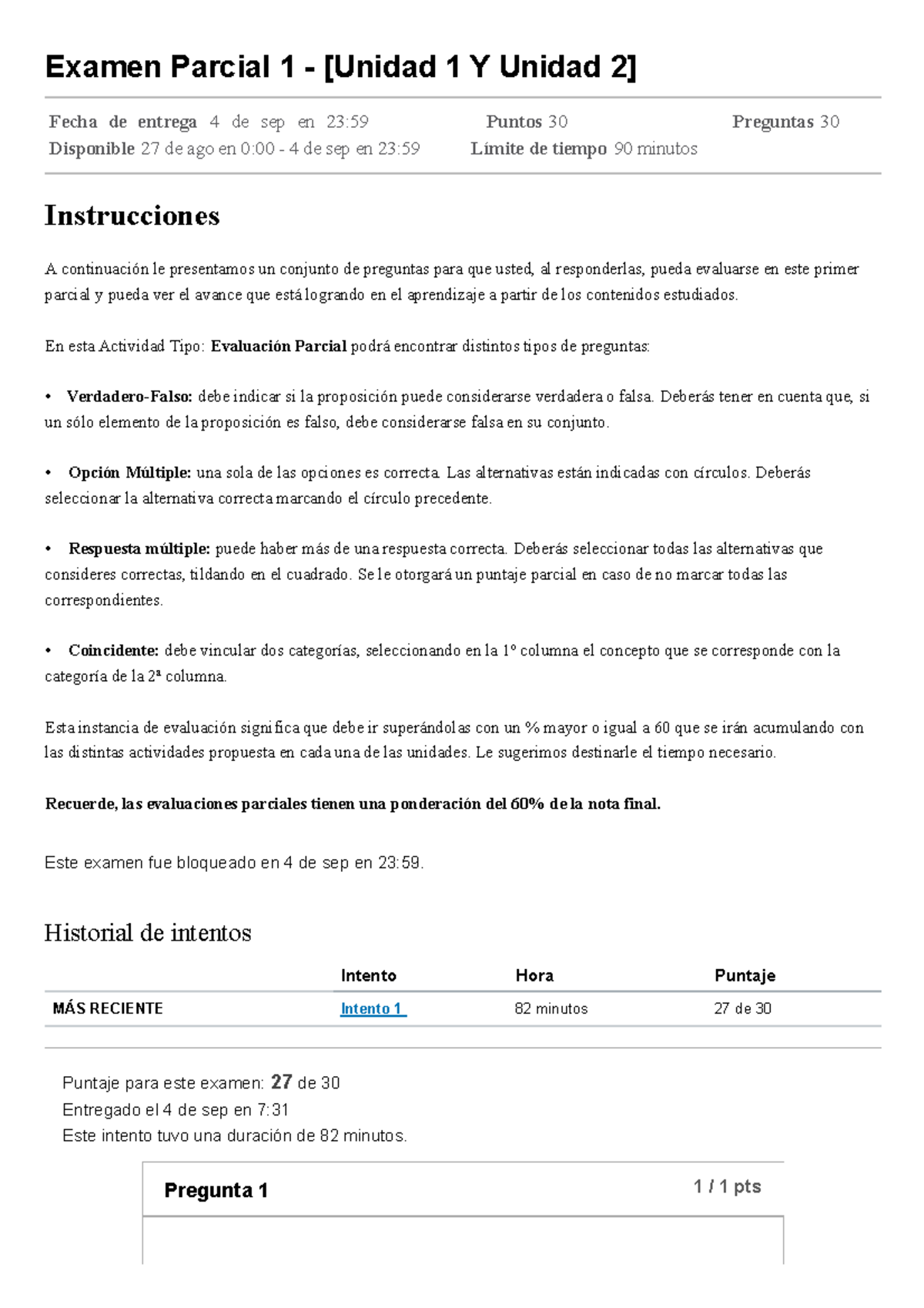 Examen Parcial 1 - [Unidad 1 Y Unidad 2] Macroeconomia II - Examen ...