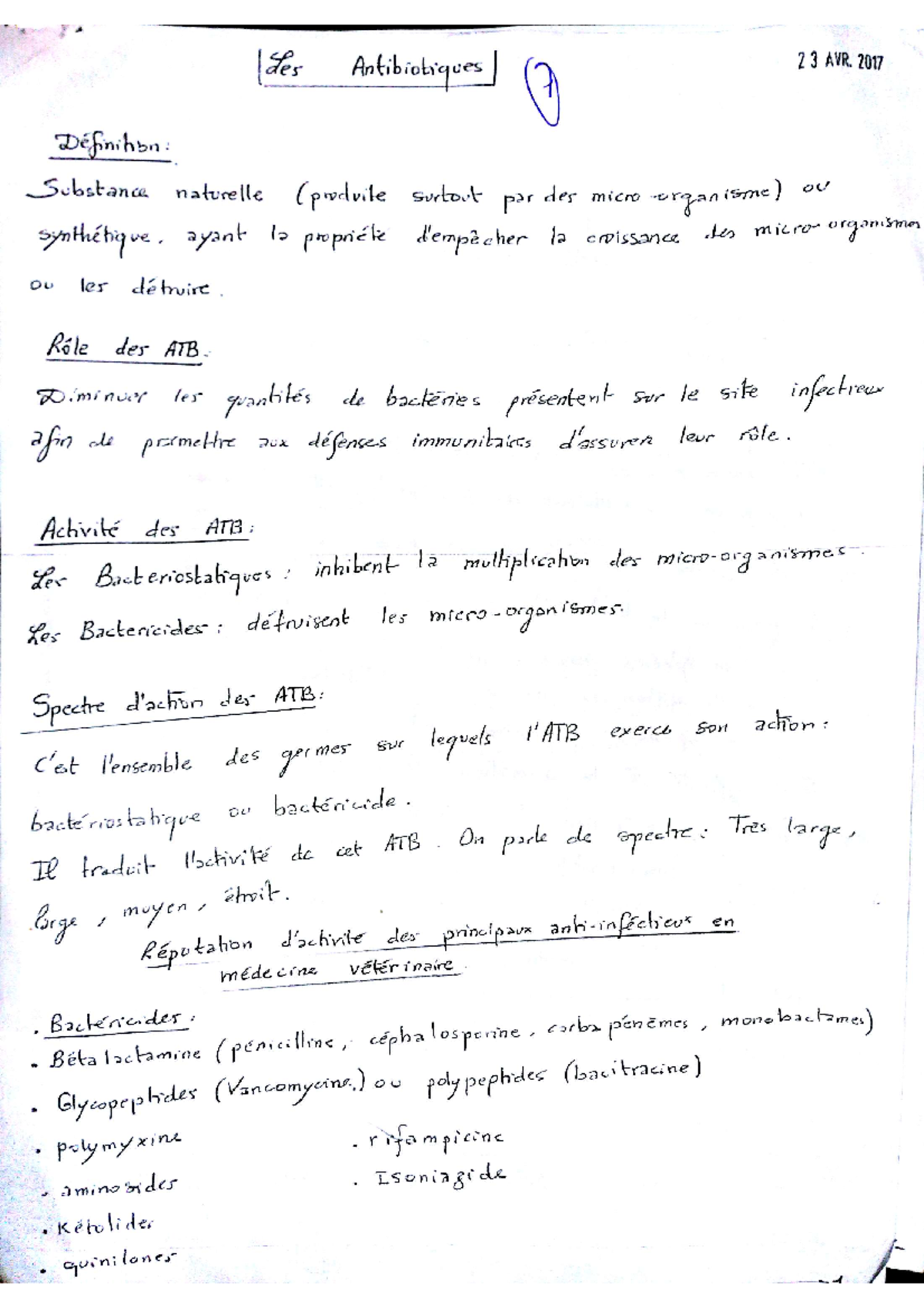Atb - Cours - Biologie - Studocu