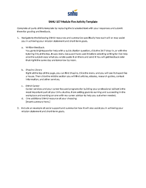 SNHU 107 Module Three Journal - SNHU 107 Module Three Journal Identify ...