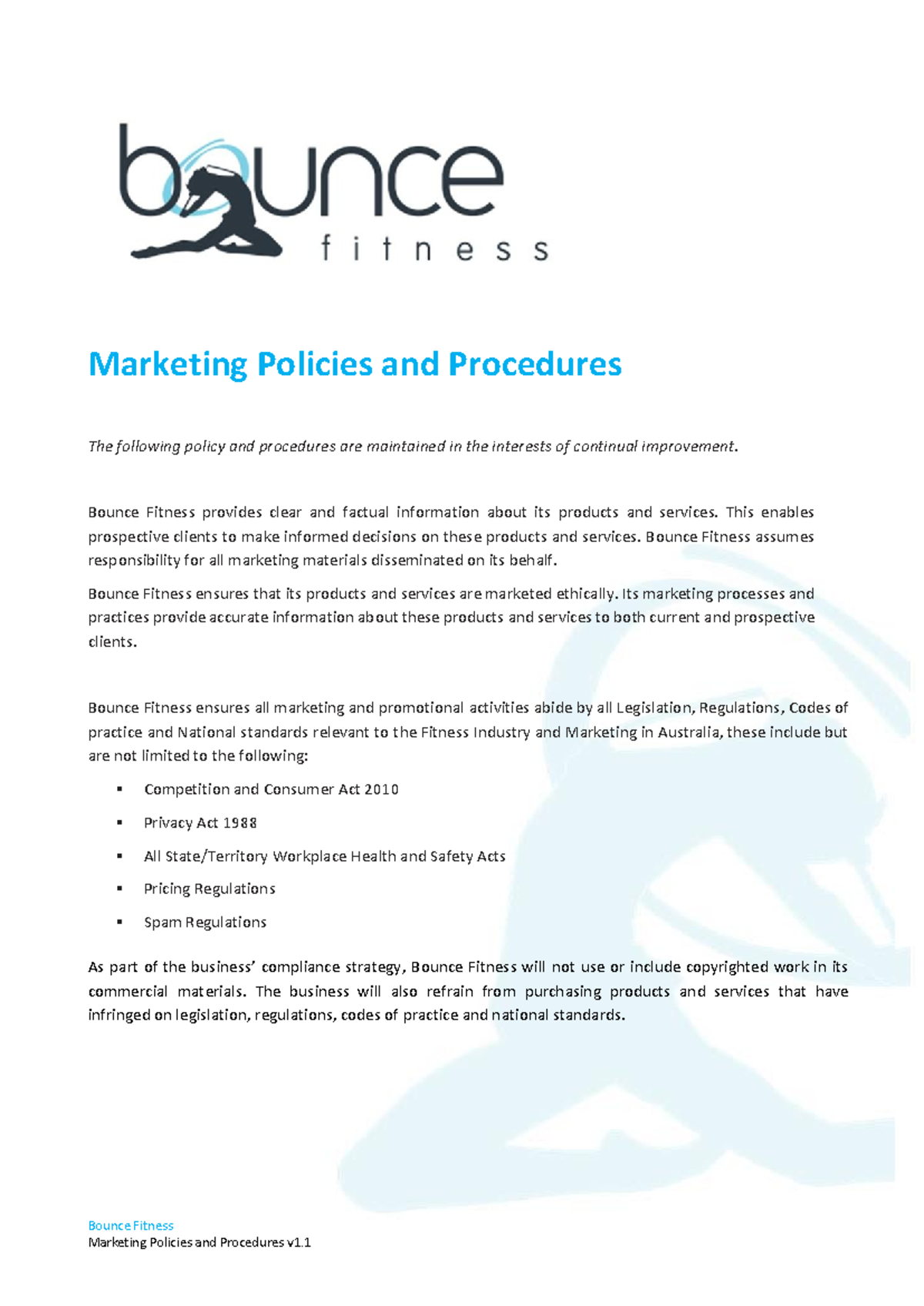 marketing-policies-and-procedures-bounce-fitness-marketing-policies