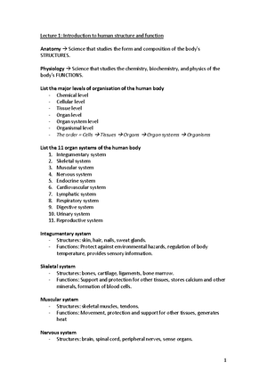 Homeostasis - Lecture Notes 1 - MODULE ONE – HOMEOSTASIS Explain The ...