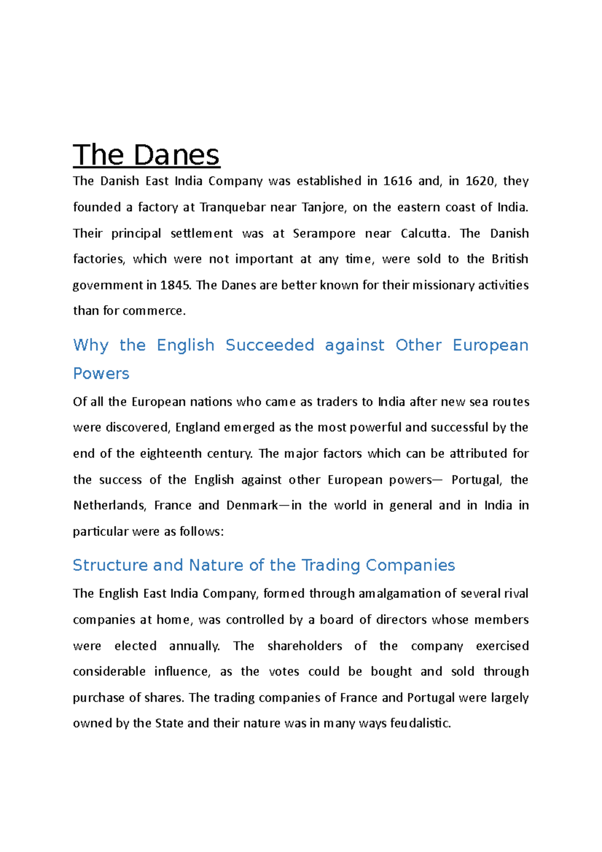 the-danes-the-danish-east-india-company-was-established-in-1616-and