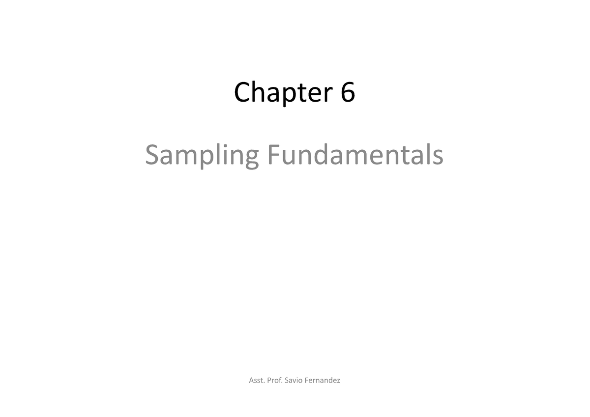 chapter 6 research methods sampling