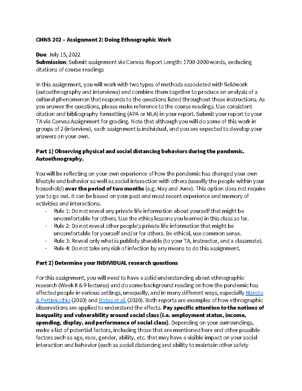 CMNS 202 Assignment 2 Guidelines - CMNS 202 – Assignment 2: Doing ...