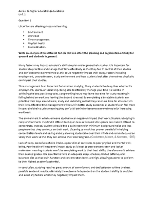 Assignment 2 SWOT and evaluation - Unit 2 assignment 2 - Write an ...