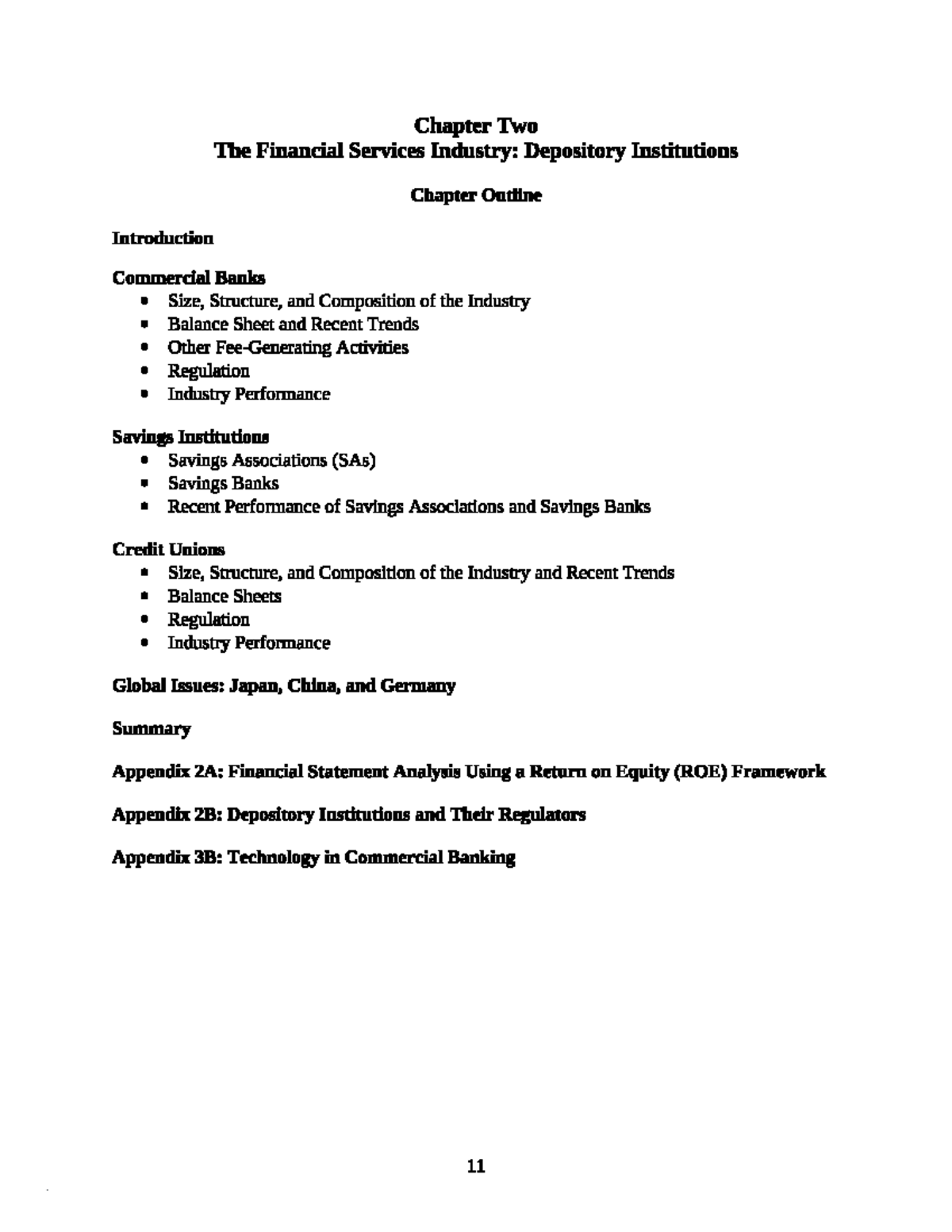 Lecture notes, lecture 2 - Chapter 2 The financial service industry ...